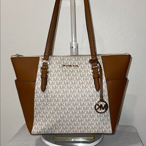 Michael Kors Jet Set Logo Tote with Gold Hardware SOLD